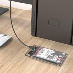 ORICO θήκη για 2.5" SATA HDD/SSD 2139C3, 5Gbps, διάφανη Θήκες & Trays Σκληρών Δίσκων