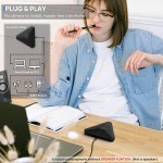 CMTECK επιτραπέζιο μικρόφωνο M001, omnidirectional, USB, μαύρο Μικρόφωνα