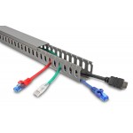 DELOCK cable management 22029, πλαστικό, 40x40mm, 1m, γκρι Τακτοποίηση Καλωδίων