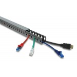 DELOCK cable management 22028, πλαστικό, 30x30mm, 1m, γκρι Τακτοποίηση Καλωδίων