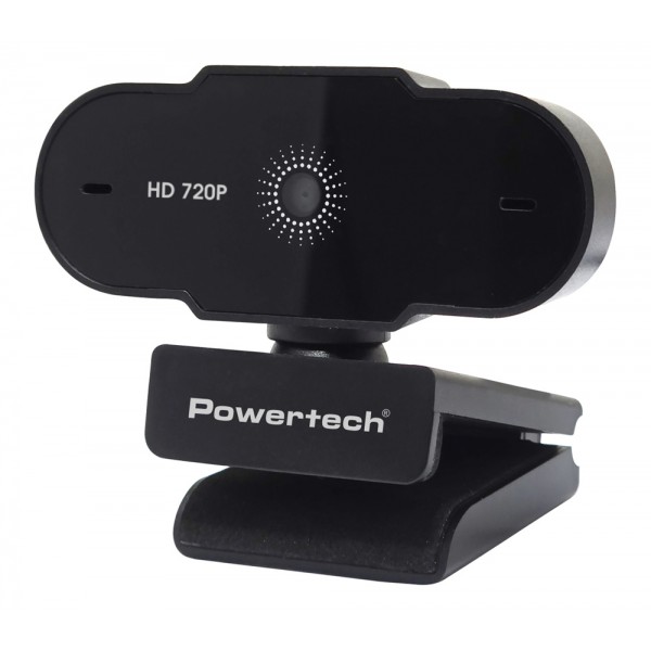 POWERTECH web camera PT-1426, 0.9MP, 720p HD, fixed εστίαση, 1.5m, μαύρη Web Κάμερες