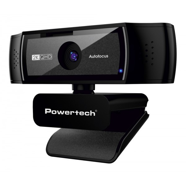 POWERTECH web camera PT-1428, 5MP, 2K QHD, αυτόματη εστίαση, 1.5m, μαύρη Web Κάμερες