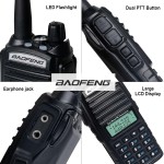 BAOFENG ασύρματος πομποδέκτης UV-82, VHF/UHF, 5W, μαύρος Ενδοεπικοινωνία