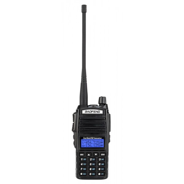 BAOFENG ασύρματος πομποδέκτης UV-82, VHF/UHF, 5W, μαύρος Ενδοεπικοινωνία