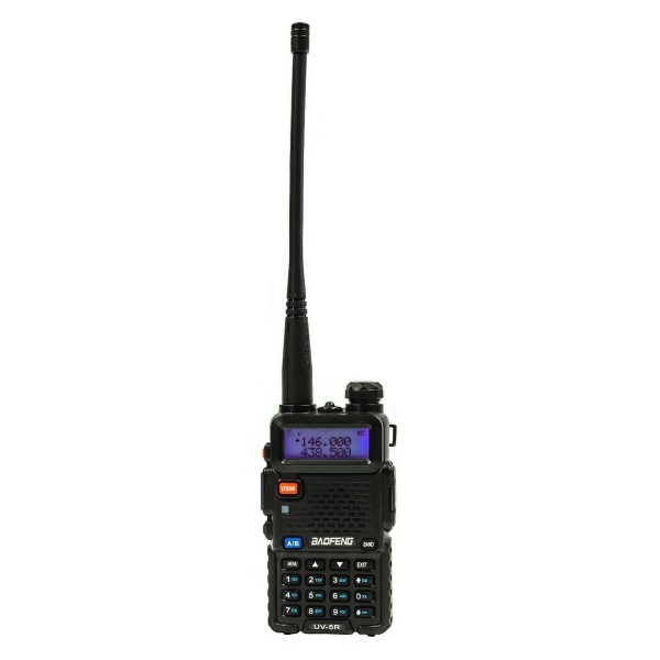 BAOFENG ασύρματος πομποδέκτης UV-5R, VHF/UHF, 5W, μαύρος Ενδοεπικοινωνία