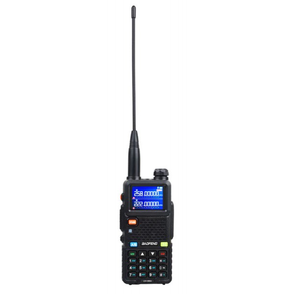 BAOFENG ασύρματος πομποδέκτης UV-5RH, VHF/UHF, 10W, μαύρος Ενδοεπικοινωνία