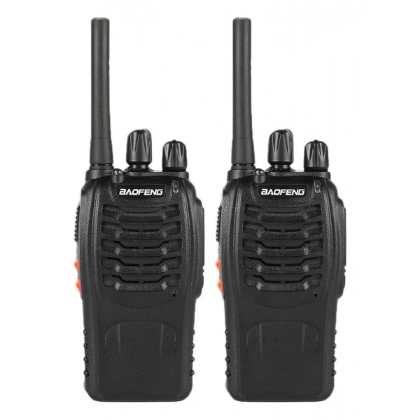 BAOFENG σετ ασύρματοι πομποδέκτες BF-88E, PMR, 0.5W, μαύρο, 2τμχ Ενδοεπικοινωνία