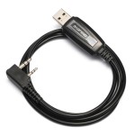 BAOFENG καλώδιο USB σε 2 pin BFG-CBL για προγραμματισμό πομποδεκτών, 1m, μαύρο Ενδοεπικοινωνία