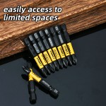 DELI σετ μύτες κατσαβιδιού DL251050 για δραπανοκατσάβιδο, σταυρωτές, PH2x50mm, 10τμχ Κατσαβίδια