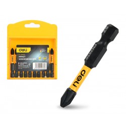 DELI σετ μύτες κατσαβιδιού DL251050 για δραπανοκατσάβιδο, σταυρωτές, PH2x50mm, 10τμχ Κατσαβίδια