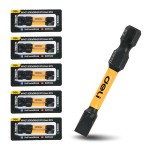 DELI σετ μύτες κατσαβιδιού DL501005Z για δραπανοκατσάβιδο, ίσιες, SL6x50mm, 10τμχ Κατσαβίδια