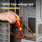 DELI κατσαβίδι σταυρωτό ηλεκτρολόγου DL518150, μαγνητικό, PH3x150mm, VDE 1000V Κατσαβίδια