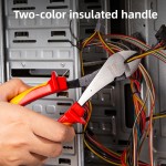 DELI πλαγιοκόφτης ηλεκτρολόγου DL512207 με αντιολισθητικές λαβές, VDE 1000V, heavy duty, 180mm Πένσες