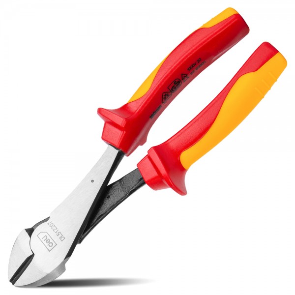 DELI πλαγιοκόφτης ηλεκτρολόγου DL512207 με αντιολισθητικές λαβές, VDE 1000V, heavy duty, 180mm Πένσες