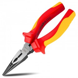 DELI μυτοτσίμπιδο ίσιο ηλεκτρολόγου DL512106 με αντιολισθητικές λαβές, VDE 1000V, 160mm Πένσες