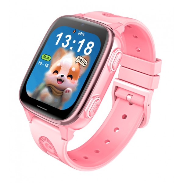 INTIME GPS smartwatch για παιδιά IT-073, 1.83", κάμερα, 4G, IPX5, ροζ GPS Tracker