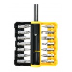 DELI σετ μύτες κατσαβιδιού DL251201 με αντάπτορα, μαγνητικές, 15τμχ Κατσαβίδια