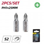 DELI σετ μύτες κατσαβιδιού DL251001, μαγνητικές, PH1x25mm, 2τμχ Κατσαβίδια