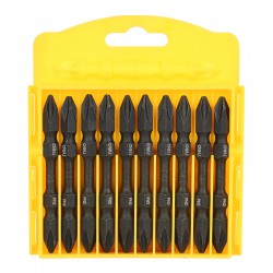 DELI σετ μύτες κατσαβιδιού DL252202 για δραπανοκατσάβιδο, διπλή κεφαλή, σταυρωτές, PH2x65mm, 10τμχ Κατσαβίδια