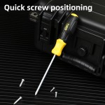 DELI κατσαβίδι σταυρωτό DL635100N με αντιολισθητική λαβή, μαγνητικό, PH1x100mm Κατσαβίδια