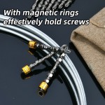 DELI σετ μύτες κατσαβιδιού DL255065 για δραπανοκατσάβιδο, διπλή κεφαλή, PH2x65mm, με μαγνητικό ring, 10τμχ Κατσαβίδια