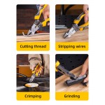 DELI πλαγιοκόφτης/απογυμνωτής καλωδίων DL102008, 1.0~2.6mm, 200mm Πένσες