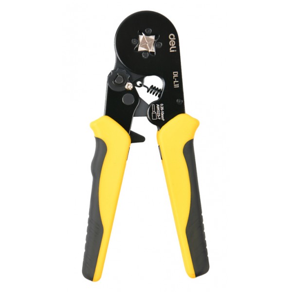 DELI πρέσα ακροδεκτών καλωδίων DL-L11, διατομής 0.25-10mm², 180mm Πένσες