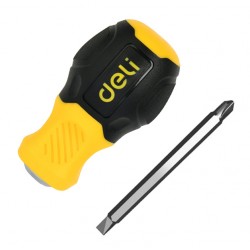 DELI κατσαβίδι DL632101 με διπλή κεφαλή, μαγνητικό, 6mm/PH2x38mm Κατσαβίδια