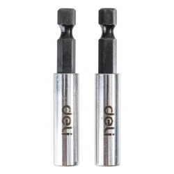 DELI σετ αντάπτορες μύτης κατσαβιδιού DL106002 για δραπανοκατσάβιδο, εξάγωνη υποδοχή, 60mm, 2τμχ Κατσαβίδια