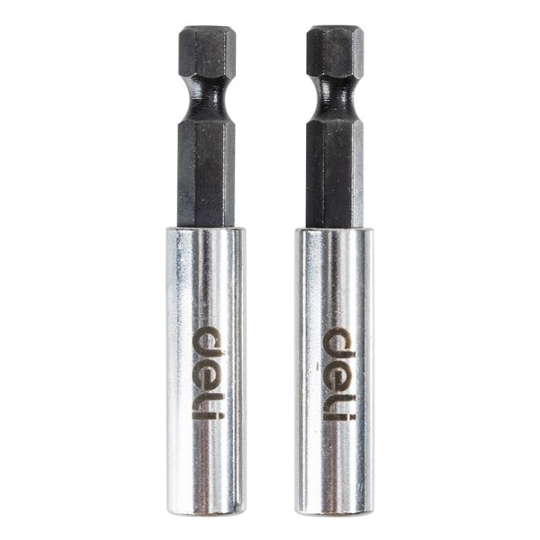 DELI σετ αντάπτορες μύτης κατσαβιδιού DL106002 για δραπανοκατσάβιδο, εξάγωνη υποδοχή, 60mm, 2τμχ Κατσαβίδια