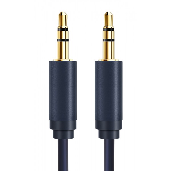 CABLETIME καλώδιο ήχου 3.5mm CT-AV301-H11G, gold plated, 1m, μπλε Ήχος