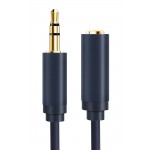 CABLETIME καλώδιο προέκτασης ήχου 3.5mm CT-AV302-H11G, gold plated, 3m, μπλε Ήχος