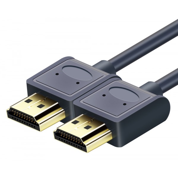 CABLETIME καλώδιο HDMI AV540-USHEAAG με Ethernet, slim, 4K/60Hz, 18 Gbps, 1.8m, μπλε Εικόνα