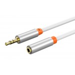 CABLETIME καλώδιο προέκτασης ήχου 3.5mm CT-AV311-P12G, gold plated, 3m, λευκό Ήχος