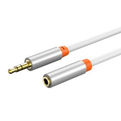 CABLETIME καλώδιο προέκτασης ήχου 3.5mm CT-AV311-P12G, gold plated, 3m, λευκό Ήχος