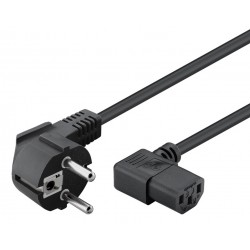 POWERTECH καλώδιο τροφοδοσίας Η/Υ & οθόνης P003, 3x0.75mm², 1.5m, μαύρο Τροφοδοσία