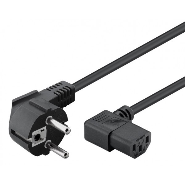 POWERTECH καλώδιο τροφοδοσίας Η/Υ & οθόνης P003, 3x0.75mm², 1.5m, μαύρο Τροφοδοσία