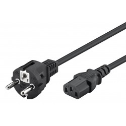 POWERTECH καλώδιο τροφοδοσίας CAB-P006, 3x 1mm², cooper, 1.5m, μαύρο Τροφοδοσία