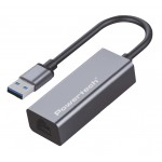POWERTECH αντάπτορας δικτύου PT-1454, USB, 1000Mbps Ethernet, γκρι Κάρτες Δικτύου - USB Dongles
