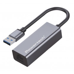 POWERTECH αντάπτορας δικτύου PT-1454, USB, 1000Mbps Ethernet, γκρι Κάρτες Δικτύου - USB Dongles