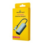 POWERTECH αντάπτορας δικτύου PT-1454, USB, 1000Mbps Ethernet, γκρι Κάρτες Δικτύου - USB Dongles