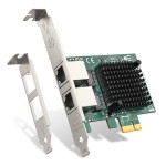 EDUP κάρτα επέκτασης δικτύου PCIe σε 2x RJ45 EP-9613, 1000Mbps Κάρτες Δικτύου - USB Dongles