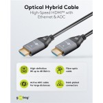 GOOBAY καλώδιο HDMI 2.1 76274 με Ethernet, 8K/60Hz, 48 Gbps, 10m, μαύρο Εικόνα