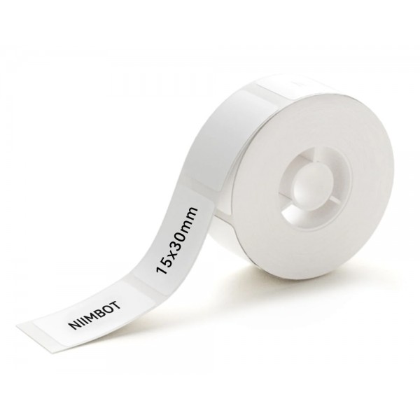 NIIMBOT ρολό θερμικών αυτοκόλλητων ετικετών T15X30-210-WH, 15x30mm, 210 ετικέτες, λευκό Χαρτί Εκτύπωσης