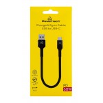 POWERTECH καλώδιο USB-C σε USB PTR-0166, 60W, 480Mbps, 25cm, μαύρο USB-C (Type-C)