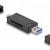 DELOCK card reader 91020 για SD & micro SD, USB/USB-C σύνδεση, 5Gbps, μαύρο