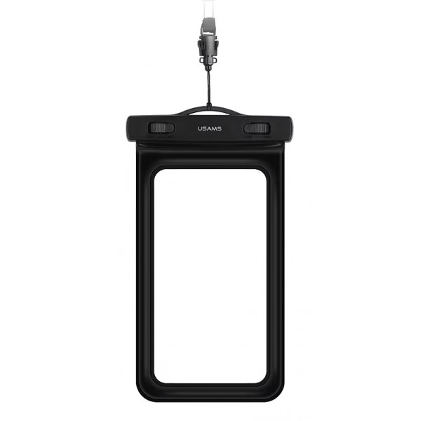 USAMS αδιάβροχη θήκη smartphone US-YD011, έως 7", IPX8, μαύρη Θήκες
