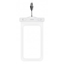 USAMS αδιάβροχη θήκη smartphone US-YD011, έως 7", IPX8, λευκή Θήκες