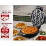 BRUNO βαφλιέρα BRN-0253, 1000W, στρόγγυλη 19εκ, βαθιά, inox-μαύρη Συσκευές Ψησίματος-Μαγειρέματος