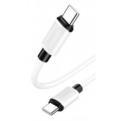 KAKUSIGA καλώδιο USB-C σε USB-C KSC-998, σιλικόνης, 100W, 480Mbps, 1m, λευκό USB-C (Type-C)